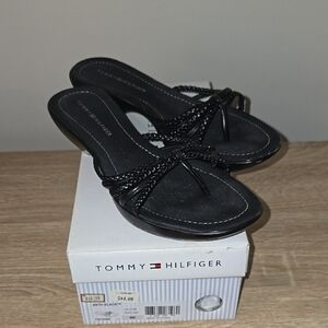 New Tommy Hilfiger Black Sandals